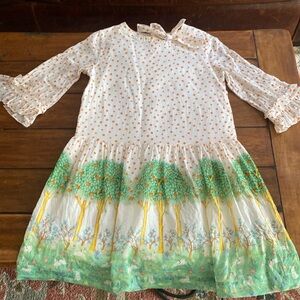 GUCCI Girls summer cotton dress size 10. Very light weighr and lined